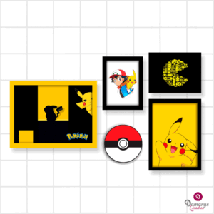 Quadro Infantil Kit Pokémon