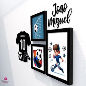 Quadro Infantil Kit Futebol 3